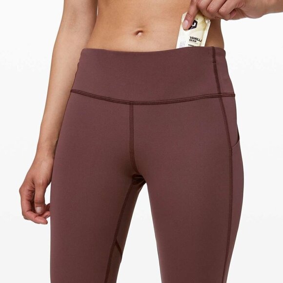 Lululemon Pace Rival Crop *22" Cherry Cola - Picture 4 of 16
